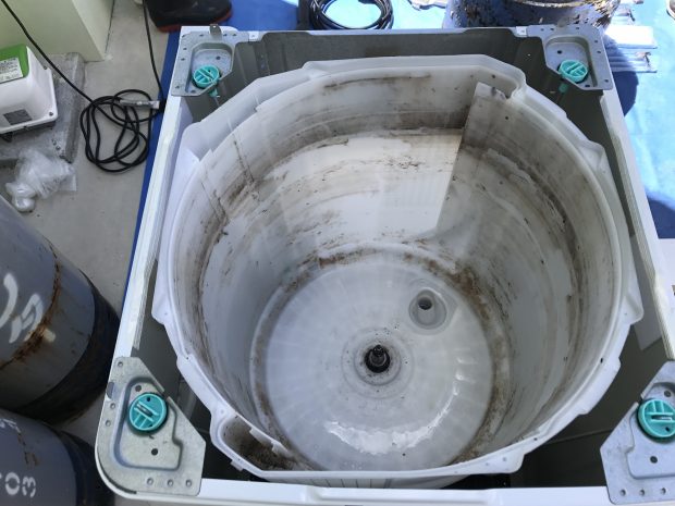 【うるま市高江洲】洗濯機を分解＆洗浄ニオイも汚れもスッキリ！新品のような仕上がりにご満足いただけました。