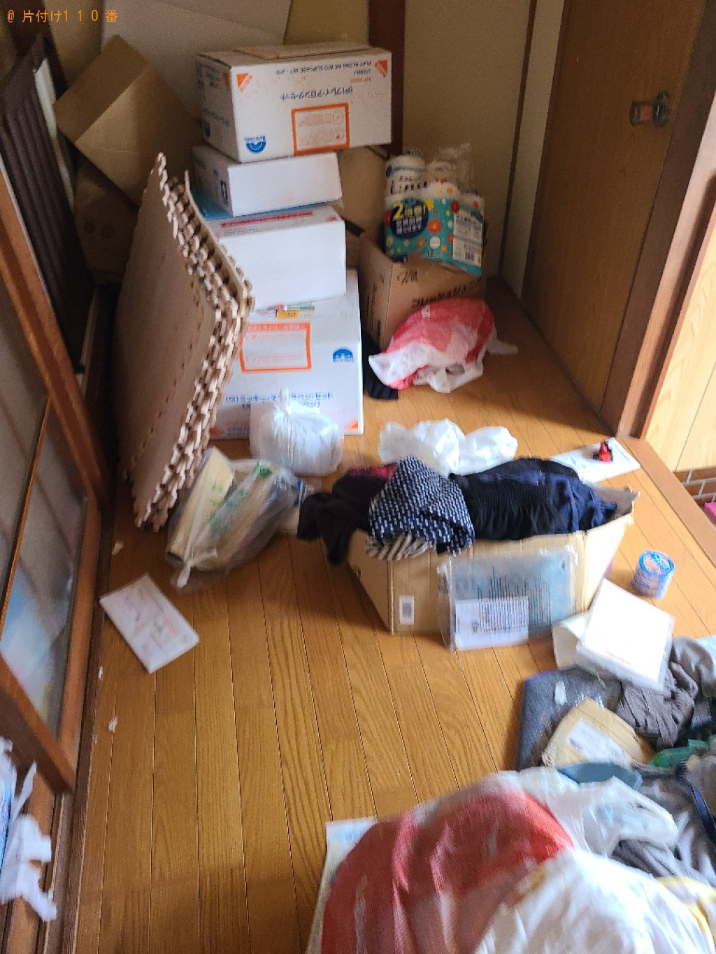 一軒家の4Kの整理整頓、不用品回収、浴室クリーニングご依頼