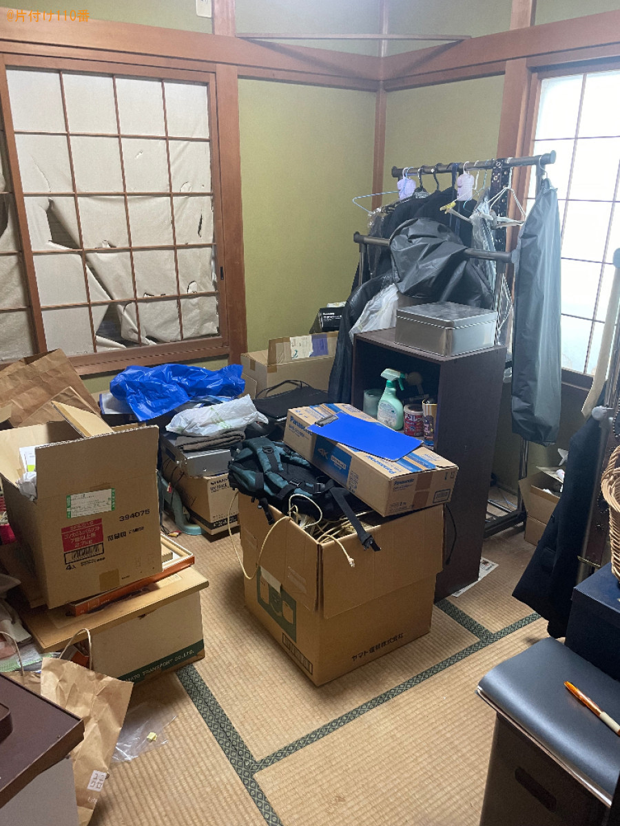 カラーボックス、PC、布団、空気清浄機、本、段ボール等の回収